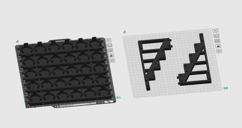 Griffin Gaming Modular Paint Rack - Full Section - Large Bottles