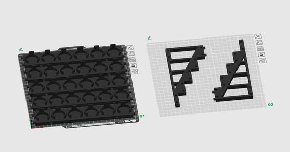 Griffin Gaming Modular Paint Rack - Full Section - Large Bottles