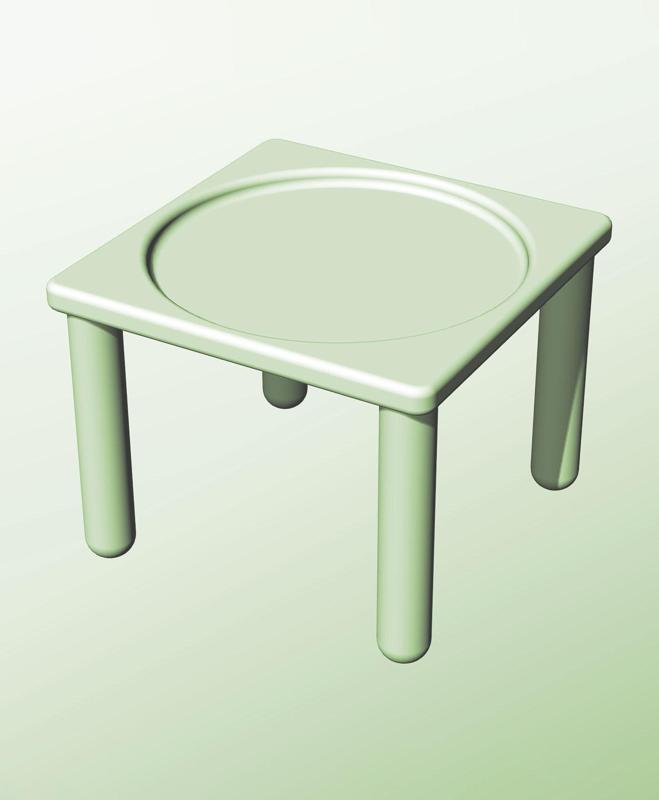 SS128-110Q Stand or Base for Infinite Containers 128 Series