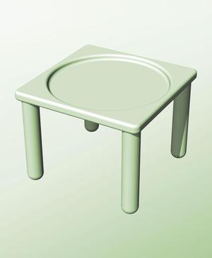 SS128-110Q Stand or Base for Infinite Containers 128 Series