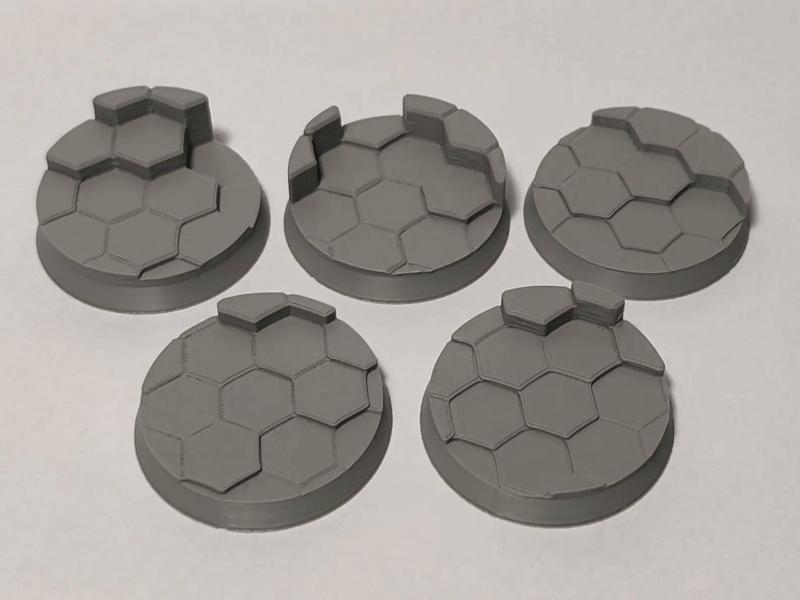 32mm Miniature Model Bases - Hexagon - Pack 1
