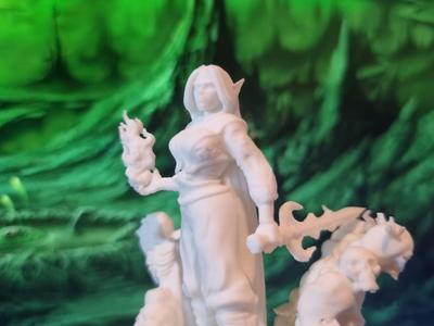 Miniature Elf Necromancer DnD/Roleplay/Tabletop
