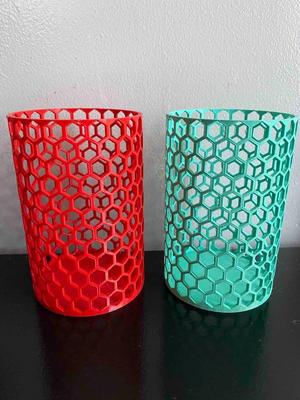 Hexagon Pattern Pencil Cup