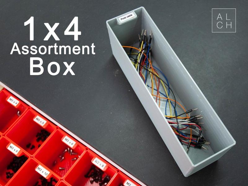 Assortment system box 1x4