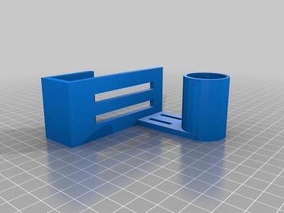 Paper towel holder remix for desk and cupboards with doors