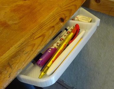 Underdesk Organizer with secret compartment