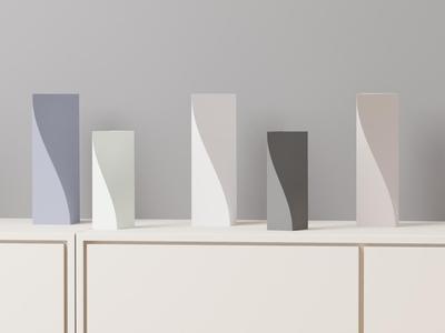 Minimalist Vase. Sculptural Dried Flower Vase