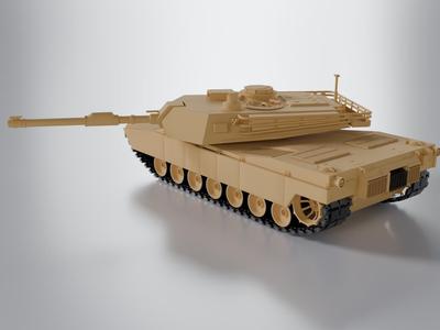M1A2 Abrams 1:35 fully 3d printed tank
