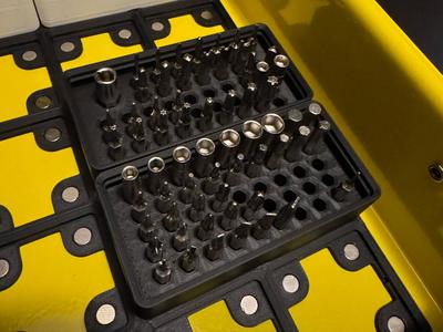 (Ifixit Pro Toolkit) 4mm Hex Bits Gridfinity Bins