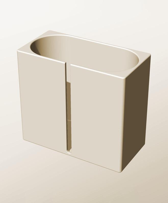 CX96-190-SB Stacking slotted component box bin for makers