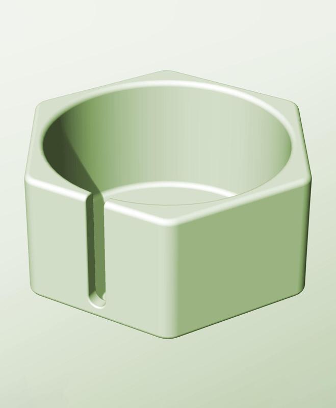 CH128-70-S Slotted container modular stackable module bin box