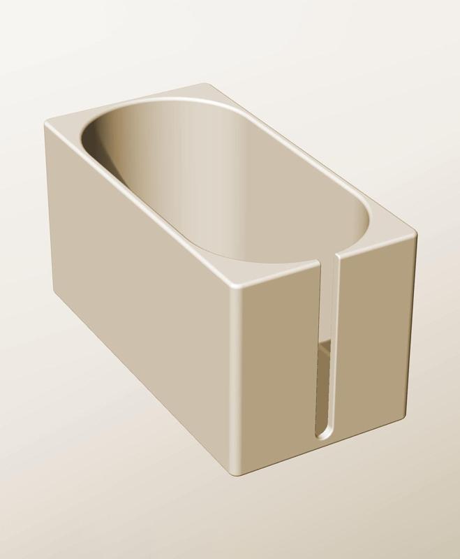 CX96-110-SS Stackable slotted component box for creative makers