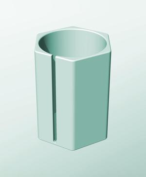 CH162-250-S Modular Stacking slotted container for home decor