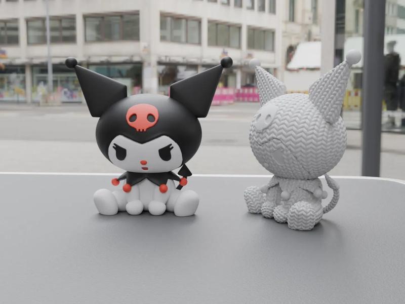 An exquisite Kuromi figurine (8cm tall) for a friend