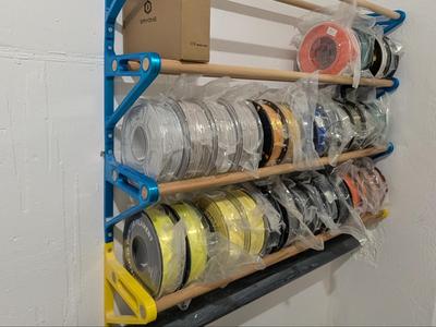 Filament Spool Wall Mount Storage