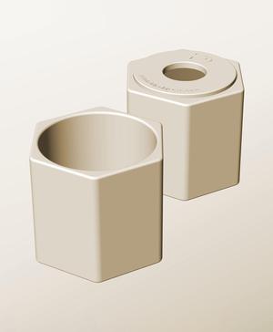 CH96-100-P Stackable pierced bin box module for creative decor