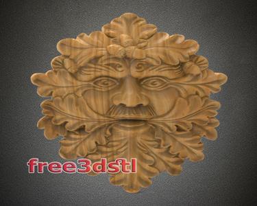 Green man 3D STL Model (FREE)