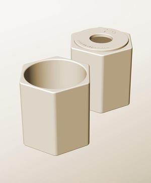 CH96-115-P Modular pierced component container modern decor