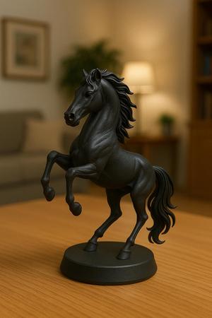 Majestic Modern Wild Bronco Figurine Art