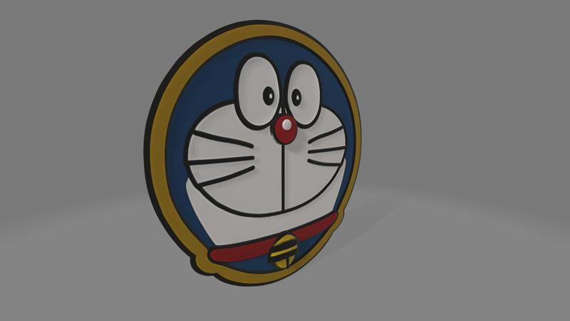 Doraemon-Inspired 3D Badge