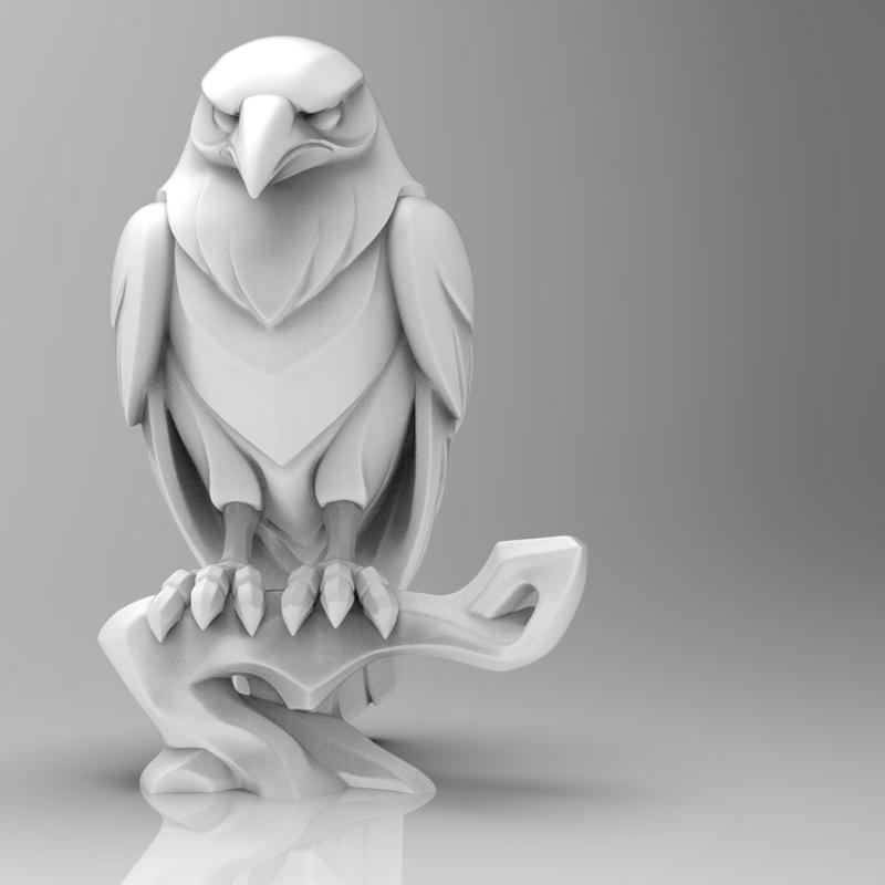Mystical Raven Minimalist Sculpture