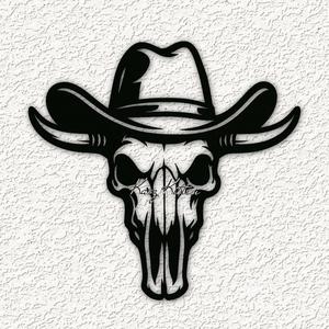 desert skull hat wall art home decor