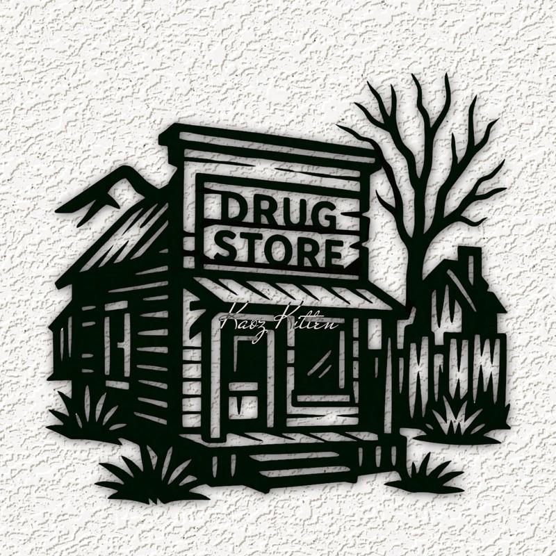 ghost town store wall art home decor