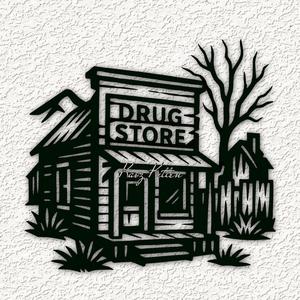 ghost town store wall art home decor