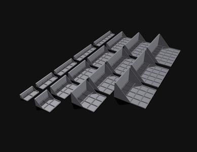 Honeycomb storage wall (HWS) gridfinity shelves