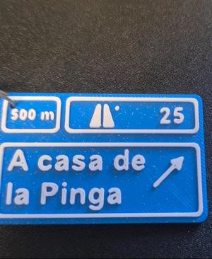 Cartel casa de la Pinga.stl