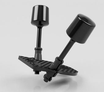 QAV-S 2 JohnnyFPV Edition - Angled antenna mount for DJI O3, DJI O4, Walksnail stock antennas.