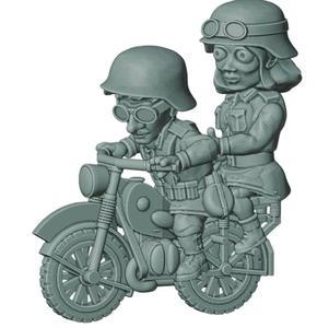ToonKrieg German Motorcycle with Female