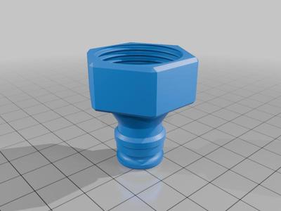 Garden hose connector - 3/4 BSP thread