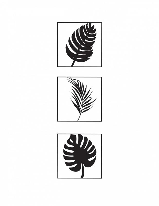 Leaves wall decor