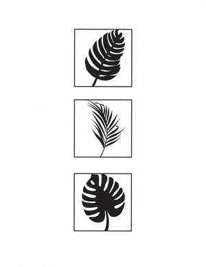 Leaves wall decor