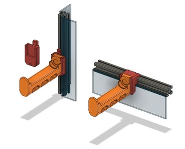Voron 2020 mount for the Filler filament spool holder