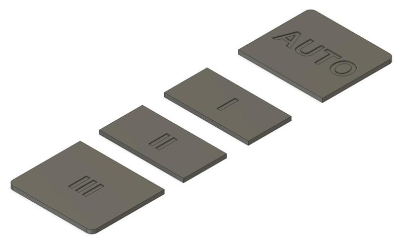 Philips Hue Dimmer Switch (first version) Fan Control Button Skins