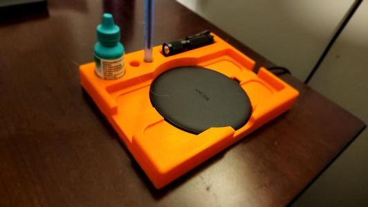 Parametric Wireless Charging Dock & Nightstand/Desk Organizer
