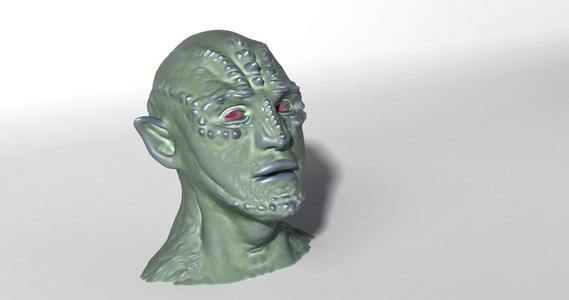 Alien Head II Bust