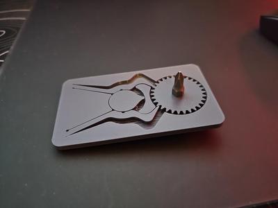 Print In Place Ratchet Screwdriver Card