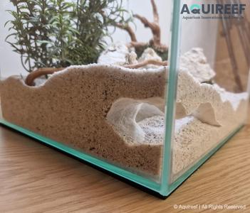 Printable Aquarium & Terrarium Corner Cave Sea Flow | Fish Tank Shelter & Accessory | Terrarium Hide | Reptile, Gecko, Snake Shelter
