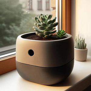 Minimalist Design Self Watering Plantpot   