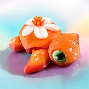Baby Orange Blossom Turtle Articulated Flexi