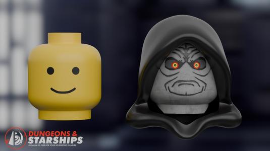 Wearable Lego Emperor Palpatine Head