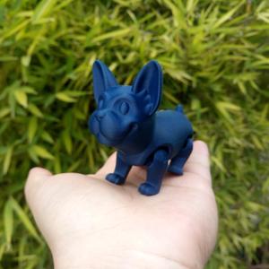 Flexy Cute Bulldog - Print In Place No Support