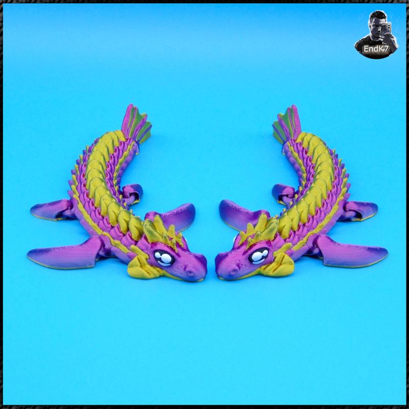 Baby Sea Dragon - articulated - print in place - no supports