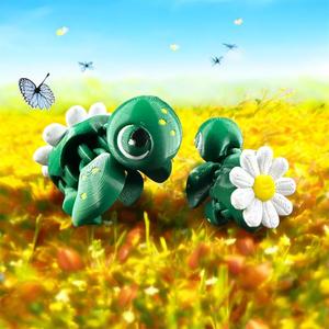 Daisy Baby Turtle Articulated Flexi -Keychain Version Included