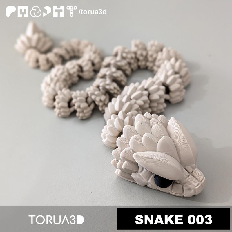 Articulated Snake 003 - Print in place - No supports - 3mf - STL