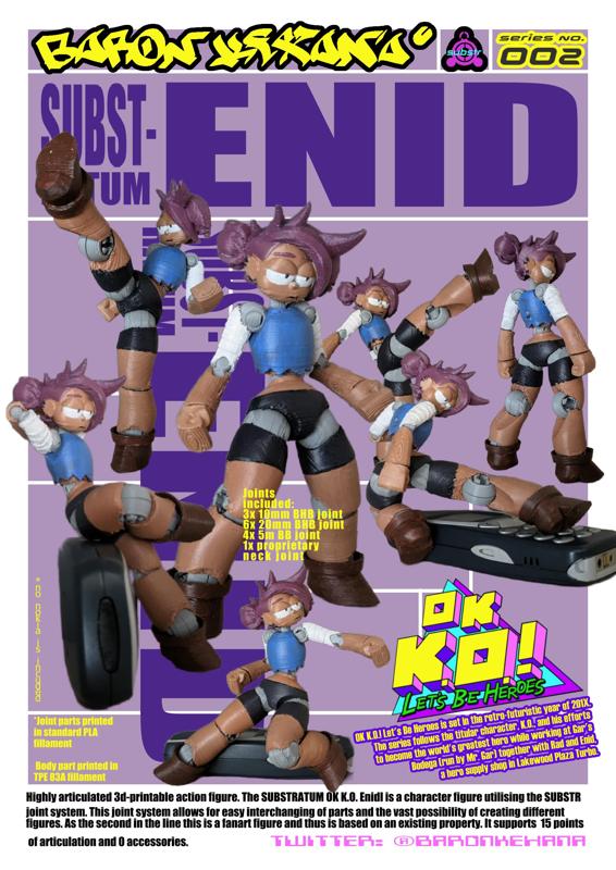 Substratum OK K.O.! Enid Posable Action Figure SUBSTR 002