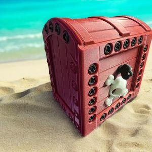 The Original Annoying Treasure Chest - 78 bolts of fun and pain, print in place, three layers